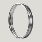 2.156&quot; x 19&quot; Rolled Edge Carbon Steel Motorcycle Rim